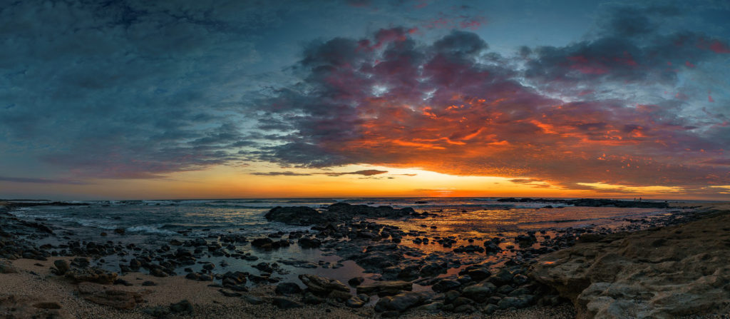 Tamarindo sunset surfing