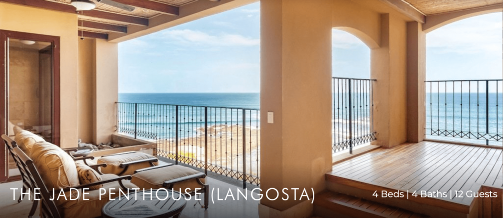 Jade Penthouse Costa Rica luxury villa rental Playa Langosta