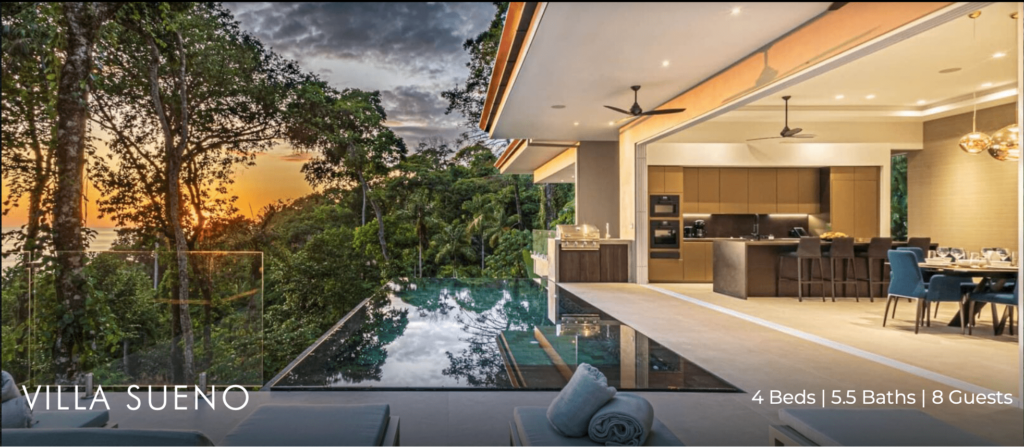 Villa Sueno luxury vacation rental Playa Dominical