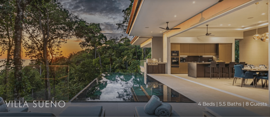 Villa Sueno Dominical Costa Rica luxury homes rentals